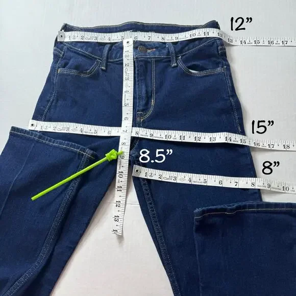 Bootcut Jeans Women  Old Navy 00 Dark Wash Stretch Denim Minimalist - Picture 6 of 10